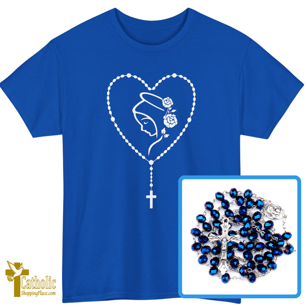 Rosary T-Shirt with Free Rosary