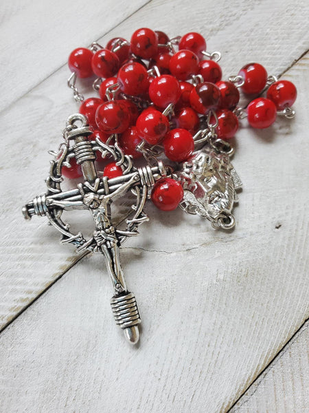 Precious Blood Chaplet with Prayer Card