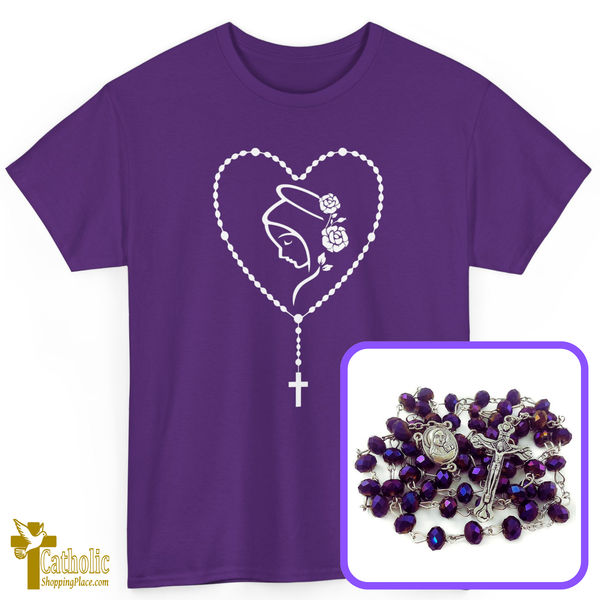 Rosary T-Shirt with Free Rosary