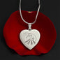Divine Mercy, Jesus I Trust in You Heart Necklace