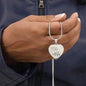 Divine Mercy, Jesus I Trust in You Heart Necklace
