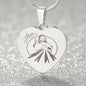 Divine Mercy, Jesus I Trust in You Heart Necklace