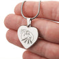 Divine Mercy, Jesus I Trust in You Heart Necklace