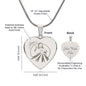 Divine Mercy, Jesus I Trust in You Heart Necklace