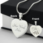 Divine Mercy, Jesus I Trust in You Heart Necklace