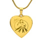 Divine Mercy, Jesus I Trust in You Heart Necklace