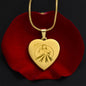 Divine Mercy, Jesus I Trust in You Heart Necklace