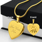Divine Mercy, Jesus I Trust in You Heart Necklace