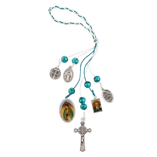 Our Lady of Guadalupe/St. Benedict Home Blessing Hanger