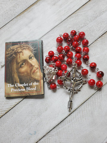 Precious Blood Chaplet with Prayer Card