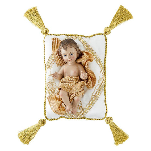 Large Christ Child on White Pillow