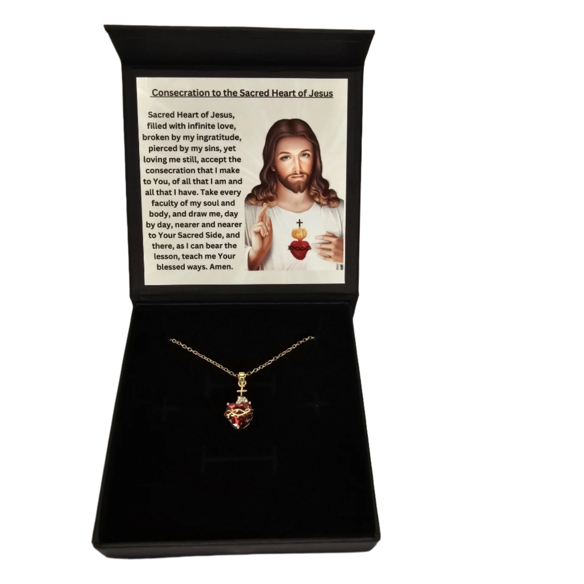 Sacred Heart of Jesus Necklace (15% off)