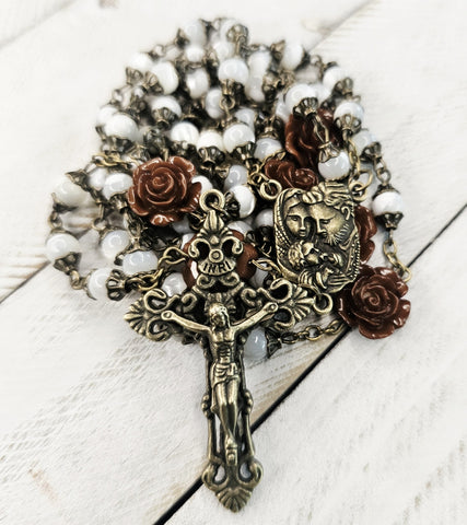 Mother Pearl holy family rosary