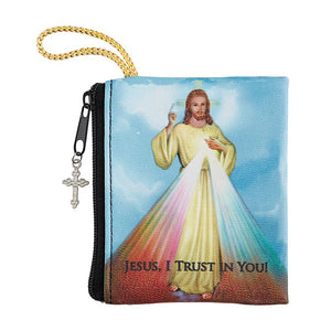 Divine Mercy Zipper Rosary Case