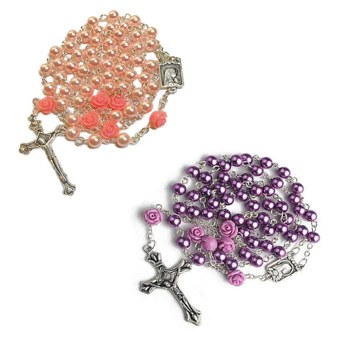 Catholic Rosary Beads with Lourdes Medal (Buy One Get One Free)
