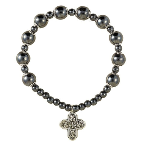 Hematite Rosary Bracelet