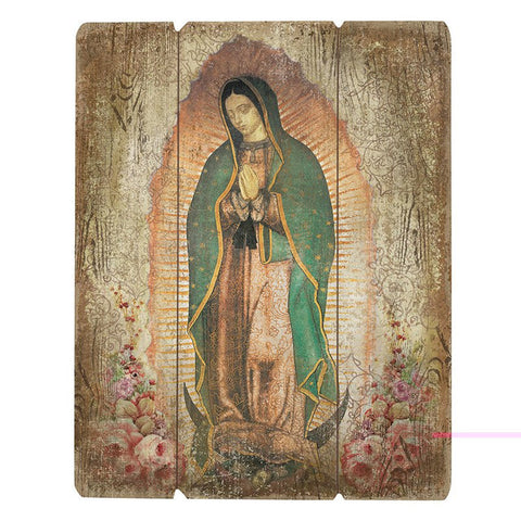 Our Lady of Guadalupe Pallet Sign