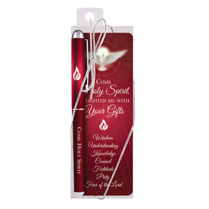 Come Holy Spirit Confirmation Gift Pen with Bookmark