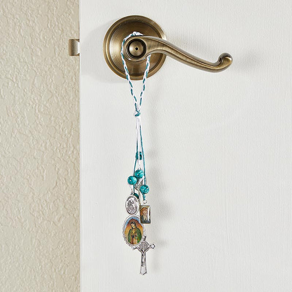 Our Lady of Guadalupe/St. Benedict Home Blessing Hanger