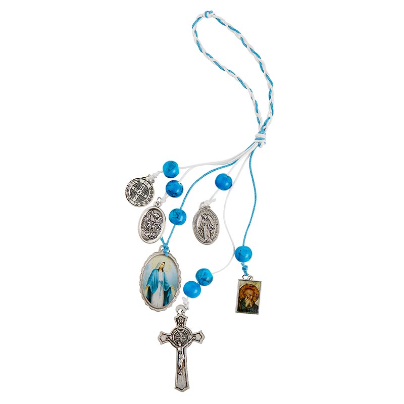 Blessed Mother/St. Benedict Home Blessing Hanger