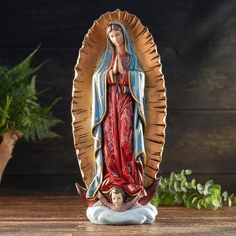 12-1/8'' Our Lady Of Guadalupe Statue