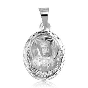 Sterling Silver High Polished DC Our Lady Of Guadalupe Medallion