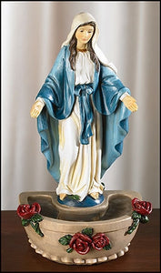 Our Lady of Grace Standing Holy Water Font