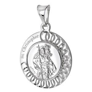 Italian Sterling Silver ST. Christopher Medal Pendant(Currently not available)