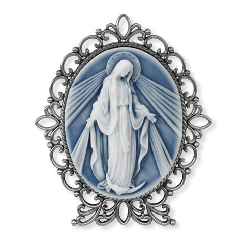 Our Lady of Grace Cameo Desk Stand