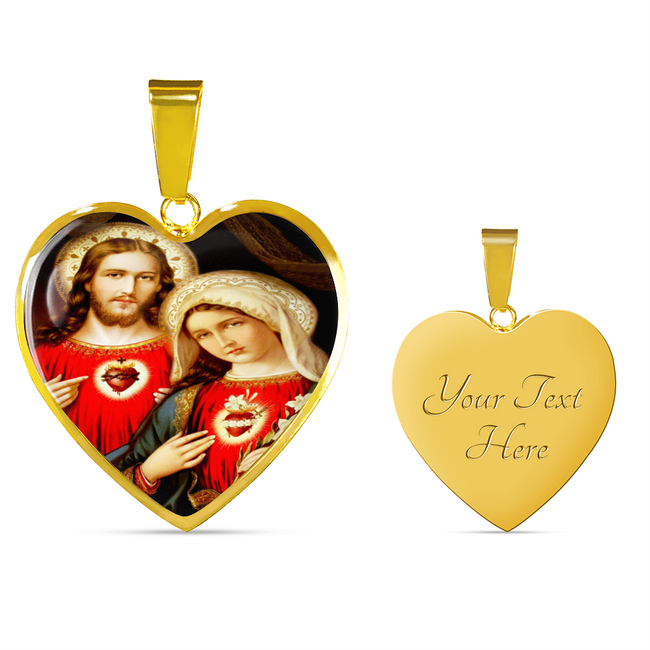 Mary and jesus clearance necklace