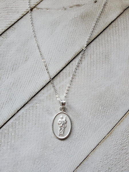 Sterling Silver St. Jude Necklace