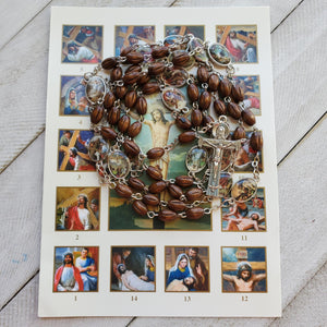Stations of the Cross Chaplet with card (Now regular price)