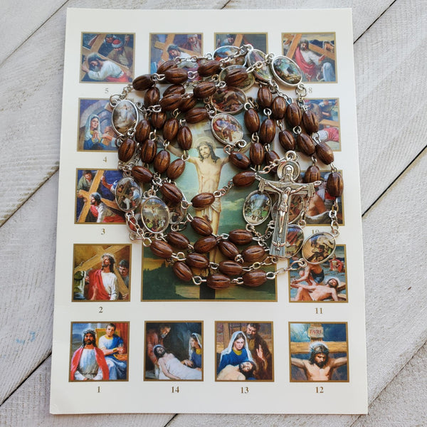 Stations of the Cross Chaplet with card (Buy one get one free)