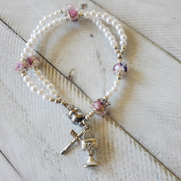 First Communion Rosary Bracelet